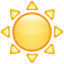 Emoji del sol con rayos U+2600