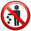 Emoji de “no tirar basura” U+1F6AF