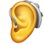 Emoji de audífono U+1F9BB