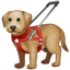 Emoji de perro guía U+1F9AE