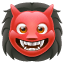 Emoji de un monstruo ogro rojo U+1F479