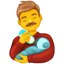 Emoji de hombre que alimenta a un bebé U+1F468 U+1F37C