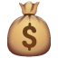 Emoji de un saco de dinero con el símbolo del dólar U+1F4B0