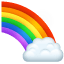 Emoji arcoíris U+1F308