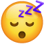 Emoticono durmiendo ZZZ U+1F634