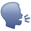 Emoji de una cabeza hablando U+1F5E3