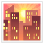 Emoji puesta de sol en la ciudad U+1F307