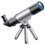Emoji de telescopio U+1F52D