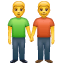 Emoji dos hombres de la mano U+1F46C
