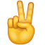 Emoji del símbolo de la victoria / de la paz U+270C