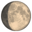Emoji luna creciente U+1F314